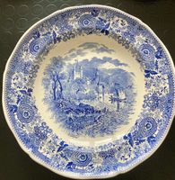 Rare Grand Plat Villeroy & Boch "Burgenland" Bleu – 31.5 cm
