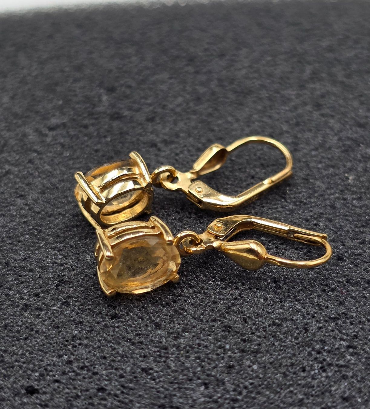 Orecchini pendenti & Orecchini a lobo: 18 Karat 750 Gold Ohrringe Mit Citrin – Usato da Wald ZH venduto da Dasilver 8