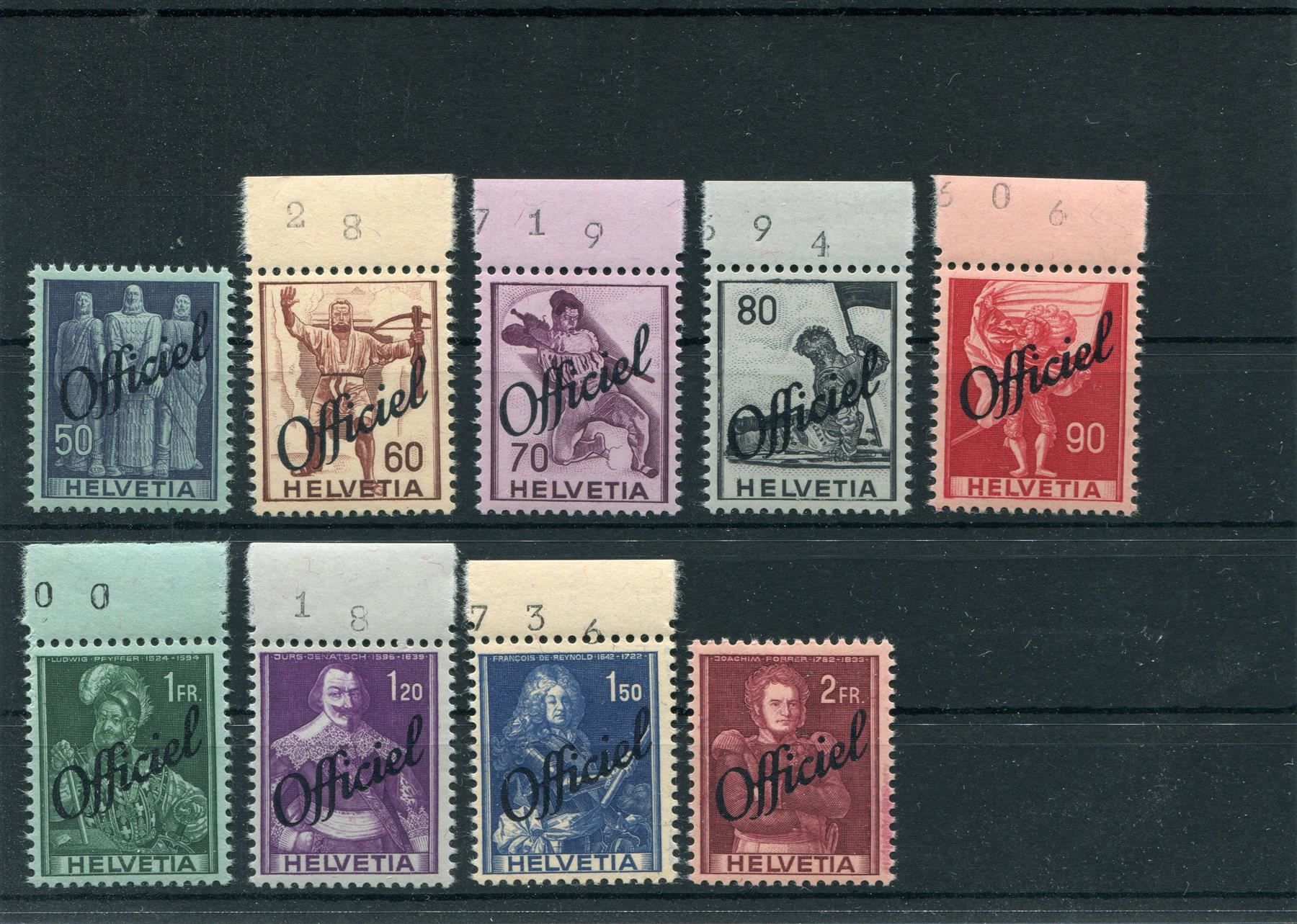 Tous les timbres: D II Nr. 55 - 63 postfrisch – D'occasion à Winterthur par Kyoung