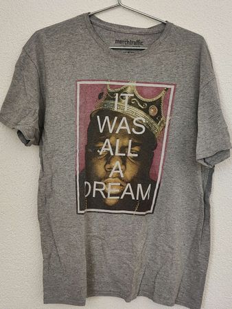 T-Shirt Merch Traffic Notorious BIG grau gebraucht
