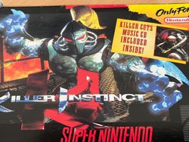 Jeu SNES Killer Instinct version US, boite abimée