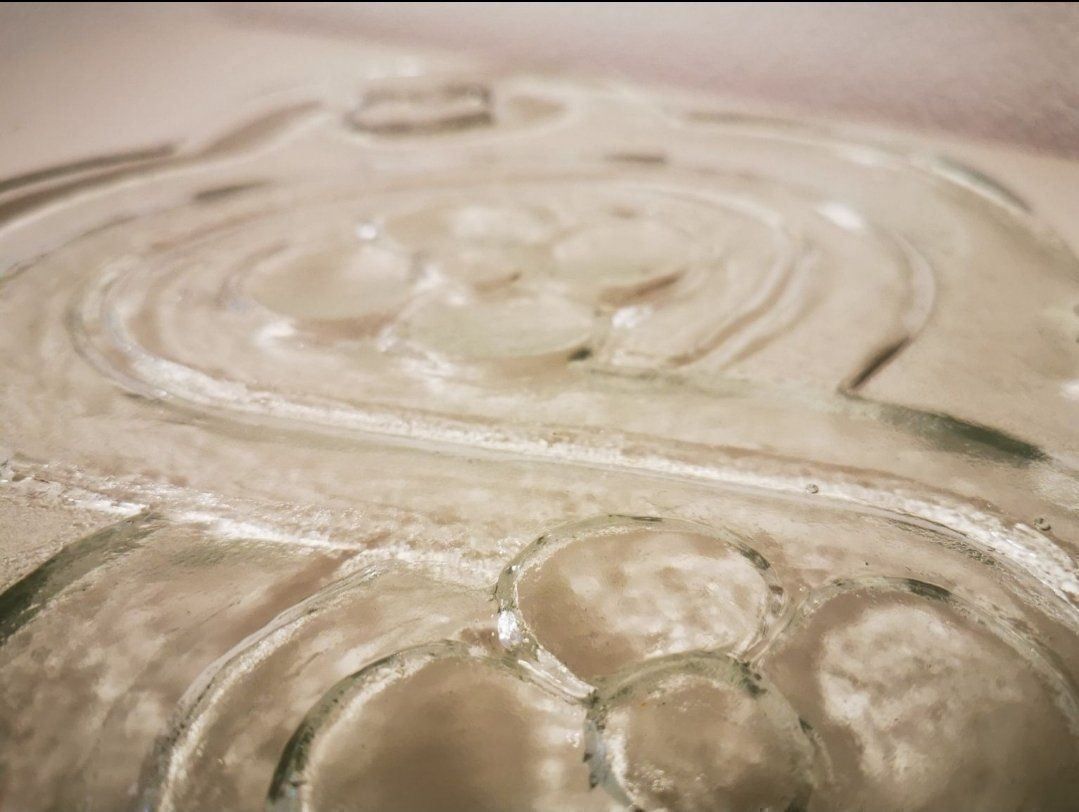 Piatti di portata: Glas Platte Servierplatte Zopfmuster – Usato da Schaan venduto da car_wrv2 2