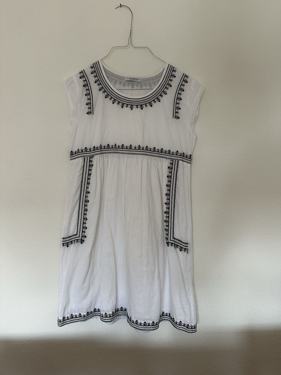 Globus Vestiti: Globus Tunika Kleid, Sommer, Gr. S, Weiss – Usato da Stäfa venduto da buecher10 1