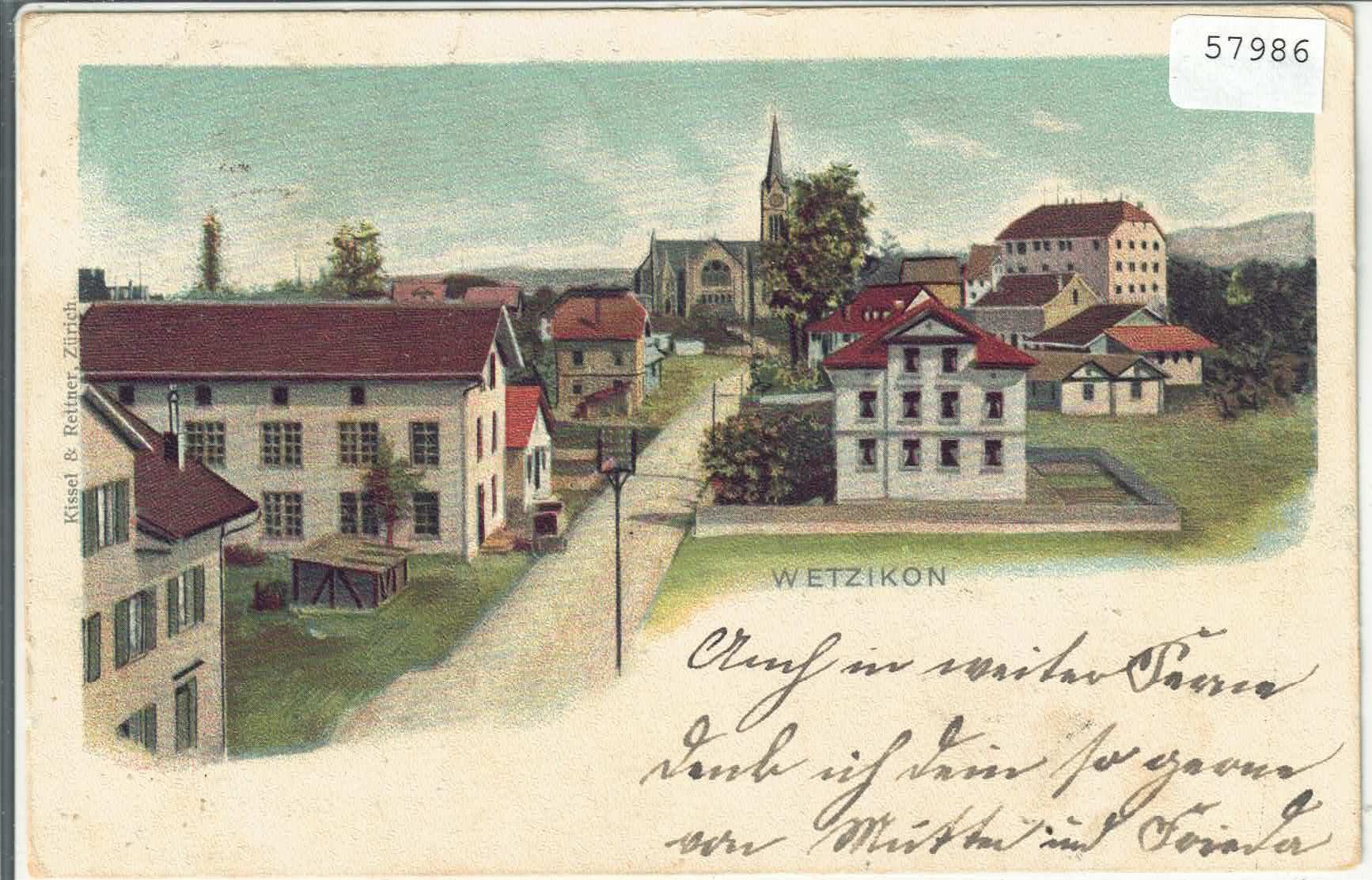Cartoline postali: Wetzikon - Dorfpartie – Usato da Ettingen venduto da Kartenplanet
