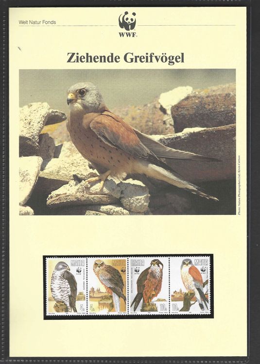 Prophila Collection Guinea-Bissau Briefmarken Kleinbogen - Greifvögel 2001, Postfrisch MNH