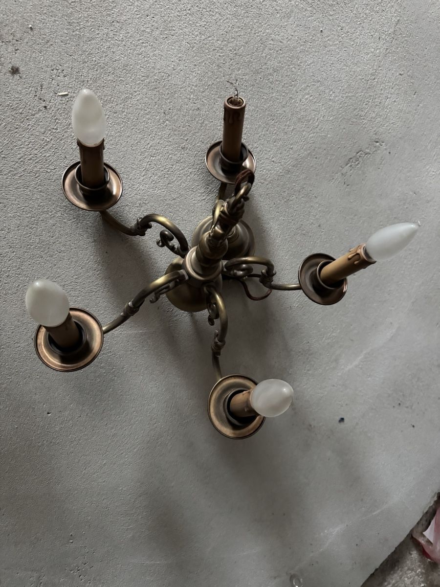 Lampade: Antike Messing-Kronleuchter, verschiedene Grössen – Usato da Rüti ZH venduto da Spreisig 5