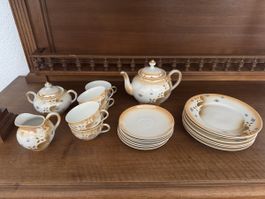Service à thé 13 pièces porcelaine vintage occasion 204