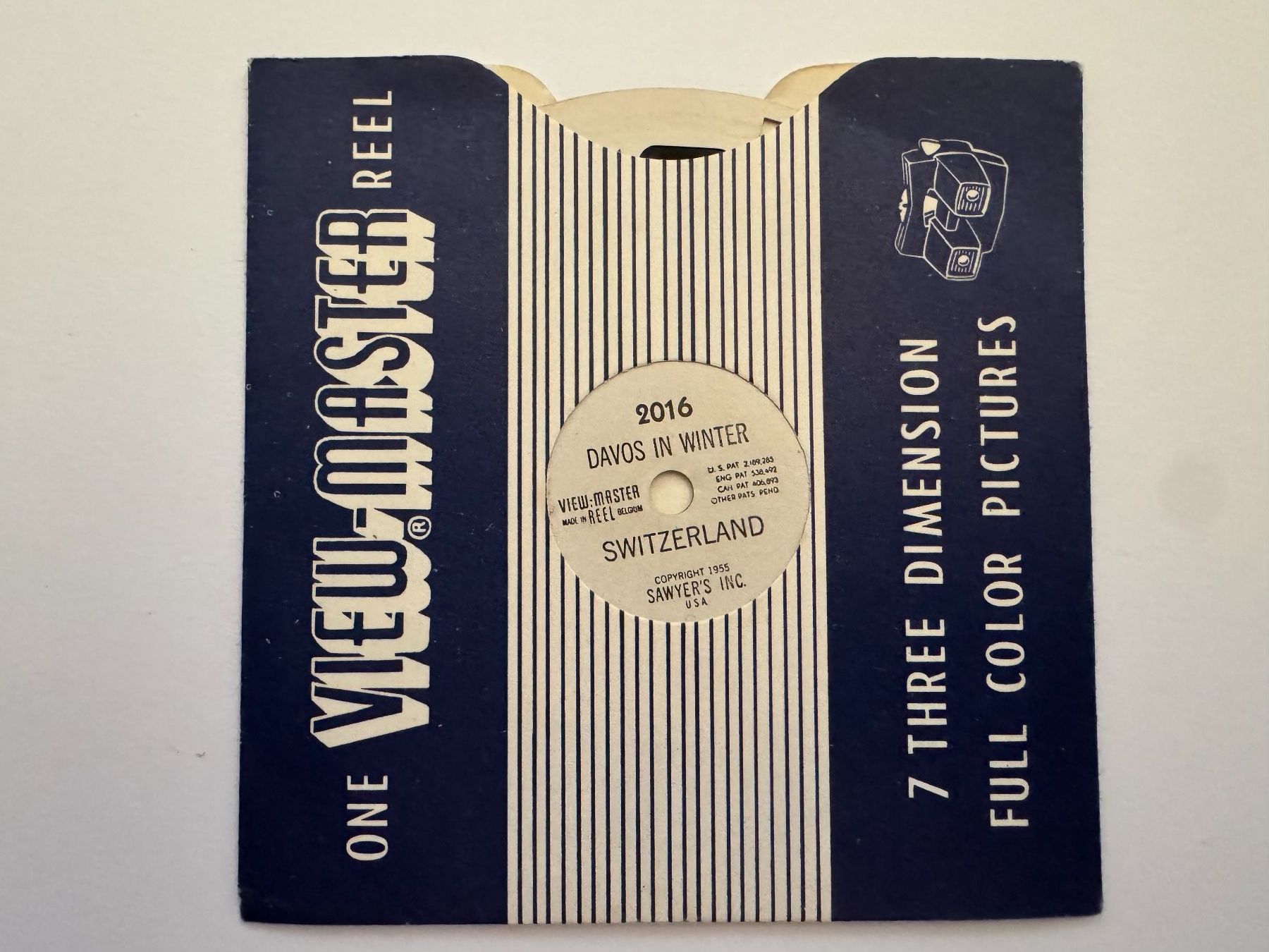 View-master Giocattoli: View-Master 3D: Nr. 2016 DAVOS IN WINTER – Usato da Tegerfelden venduto da siebenmacky
