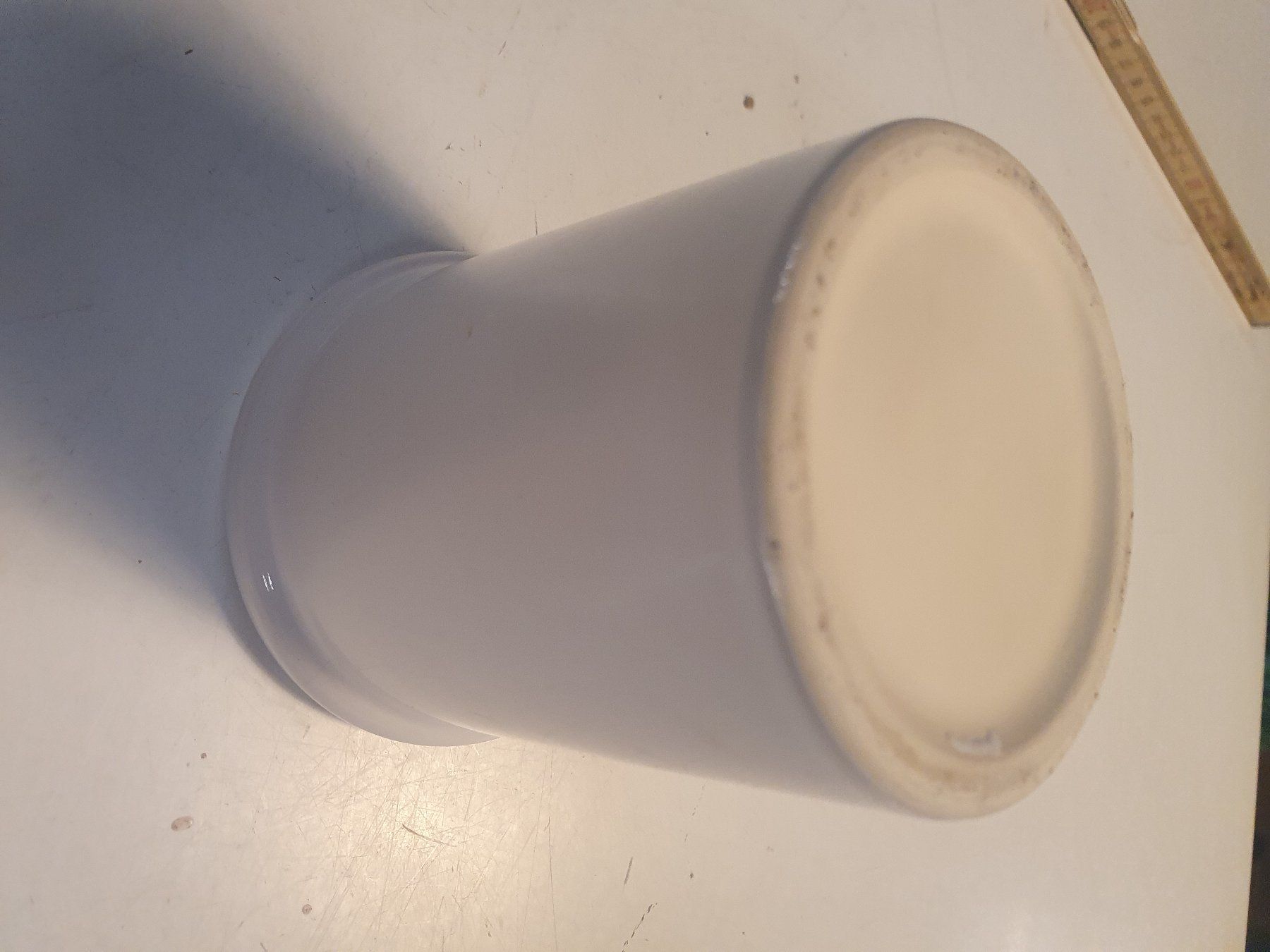 Blumentöpfe: Cachepot weiss mit Rand 8 x 11 cm – Gebraucht aus Zürich von loosebone 5