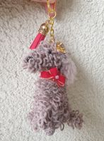 Amigurumi Schlüsselanhänger mit Hund  Neu Pudel