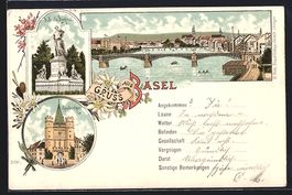 Litho Basel, Teilansicht, Spalentor, St.