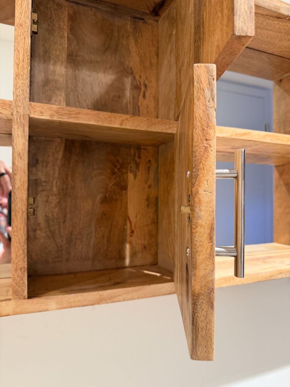 Scaffali: Shelf with mirror - Mango Wood x2 – Usato da Cham venduto da Friera 3