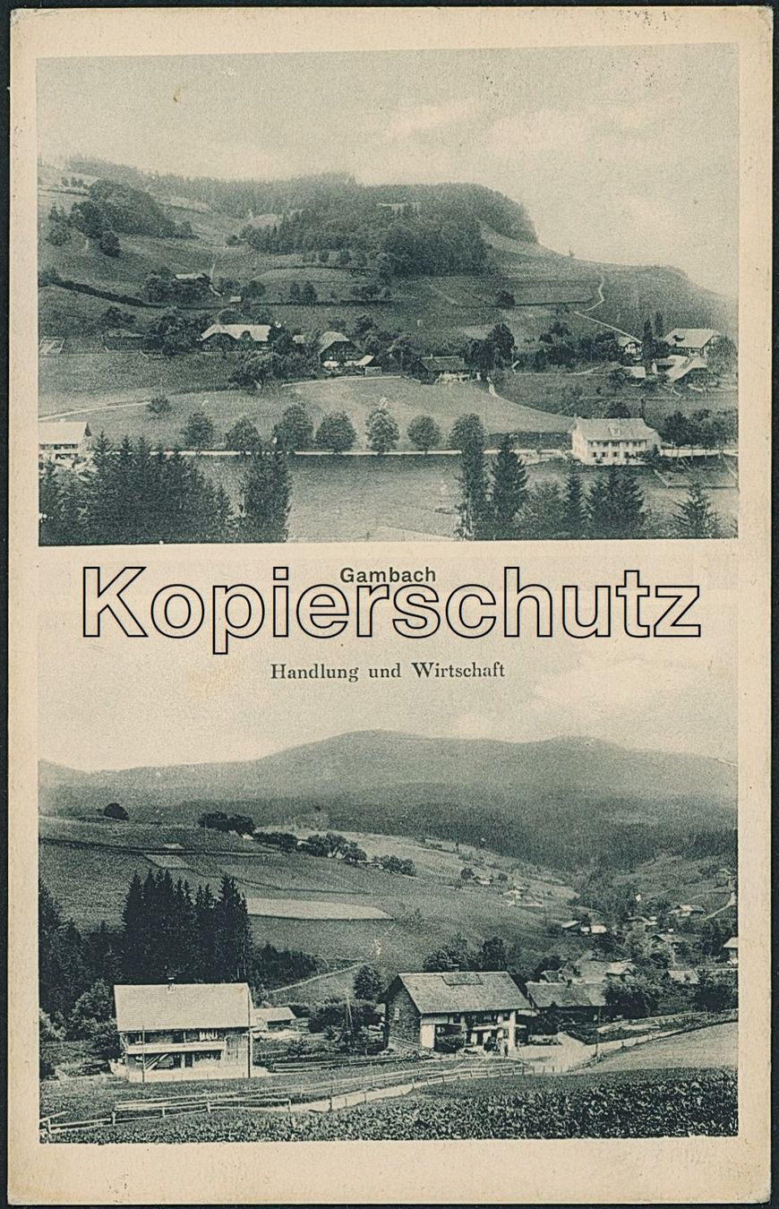 Cartoline postali: BE Gambach - Rüschegg – Usato da Schindellegi venduto da stationary