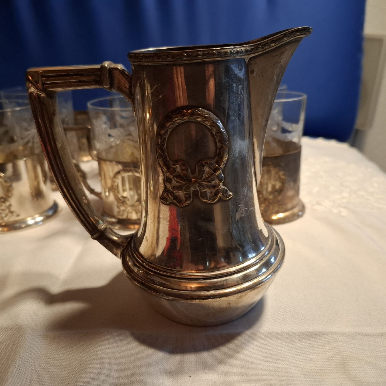 Verres: Antikes Gläser Set Versilbert 22 Einzelteile – D'occasion à Nürensdorf par DANG3REUX 2