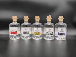Set Edelbrände, 5 Flaschen je 35cl, neu