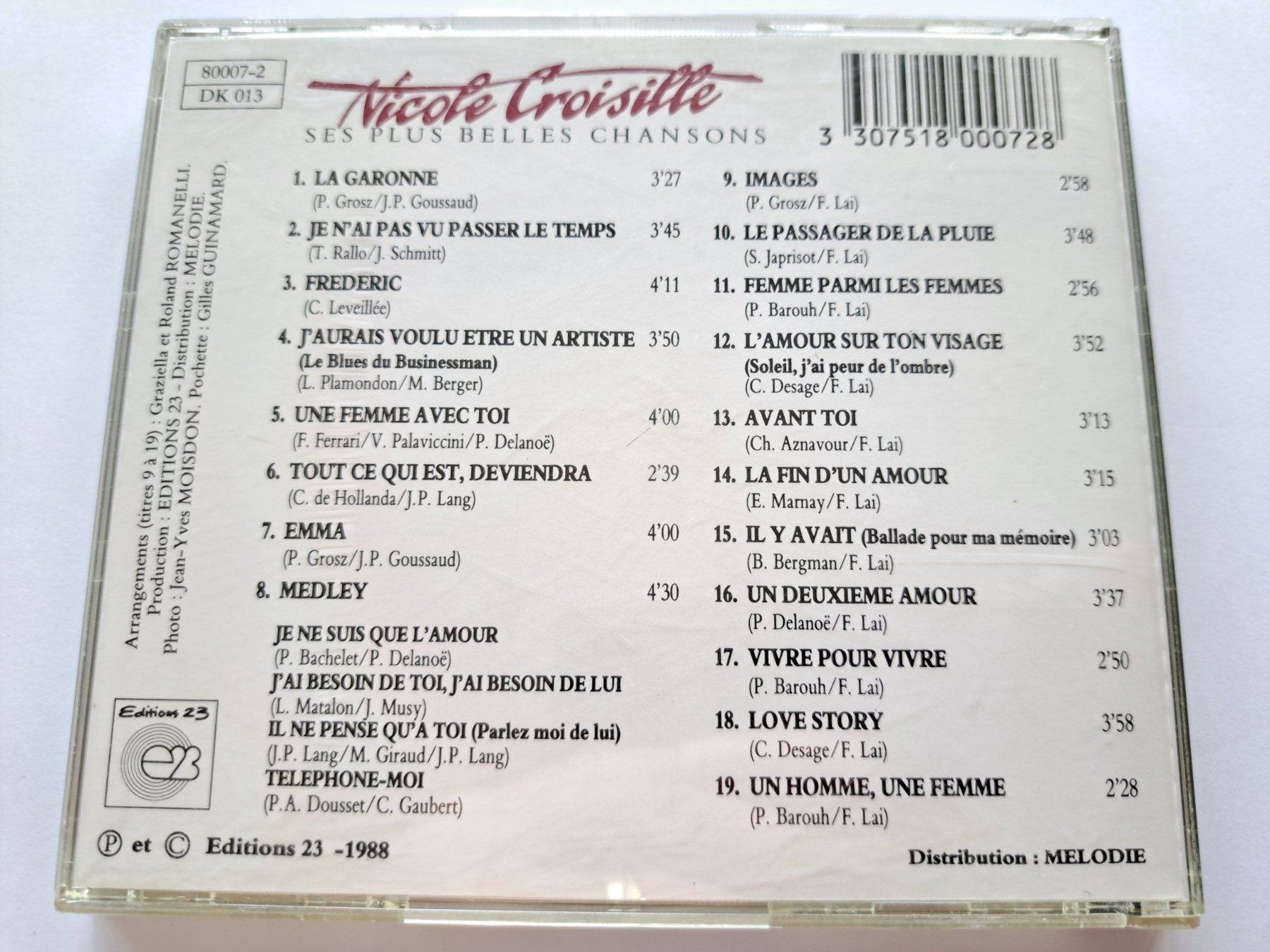 CD: Cd Nicole Croisille - ses plus belles chansons – Usato da Pully venduto da bro_n52j 1