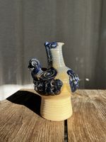 Danish ceramic vase, mid century zoomorphic bird sculpture