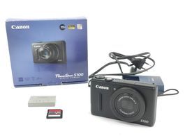Digitalkamera Canon PowerShot S100 schwarz mit Zubehör