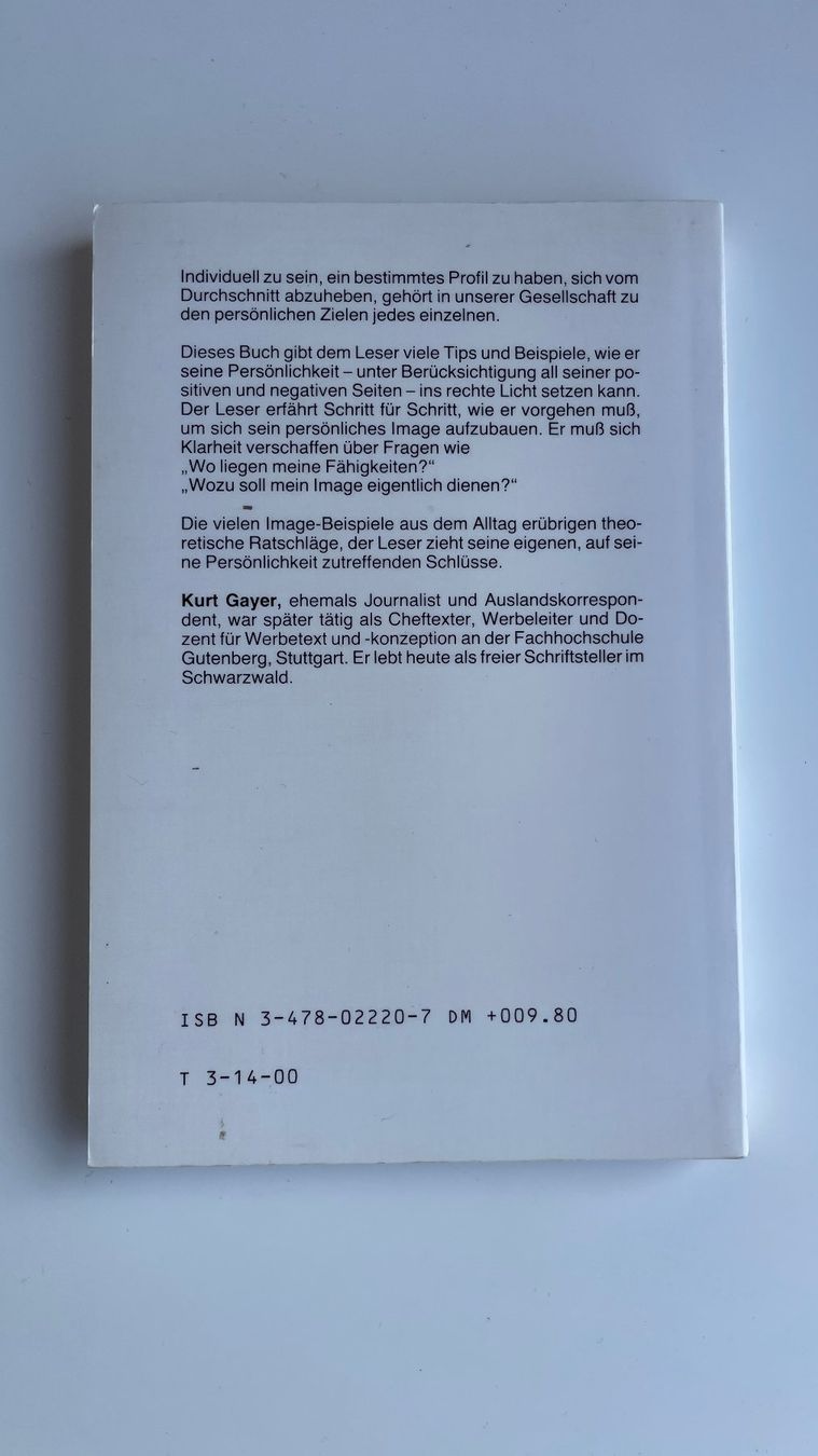 Bücher: Schaffe Dir ein persönliches Image – Gebraucht aus Glattfelden von cybermaxx 1