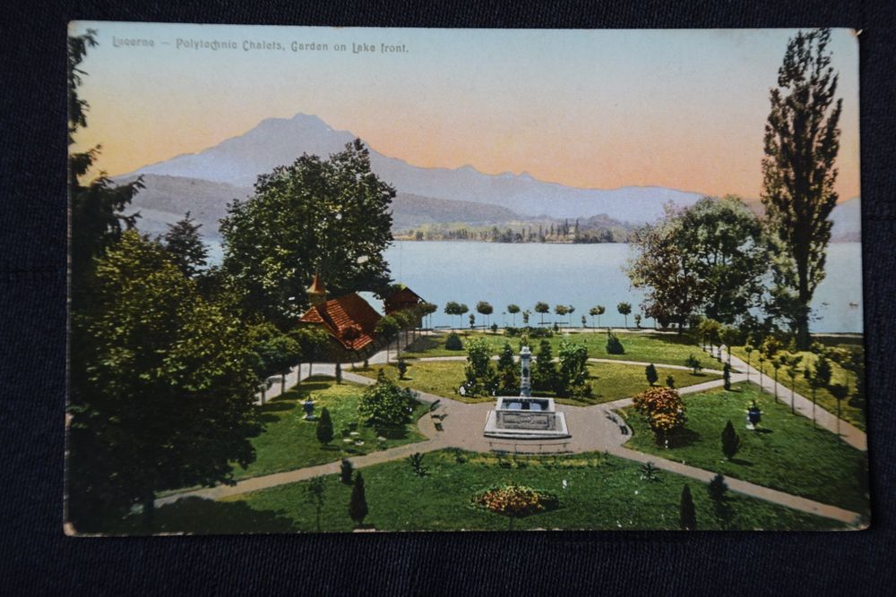 AK Luzern, Garten Hotel Seeburg Kaufen auf Ricardo