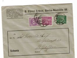Deutsches Reich Bedarfsbrief Mischfrankatur