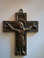 antikes Metall Christus Kreuz 11 cm