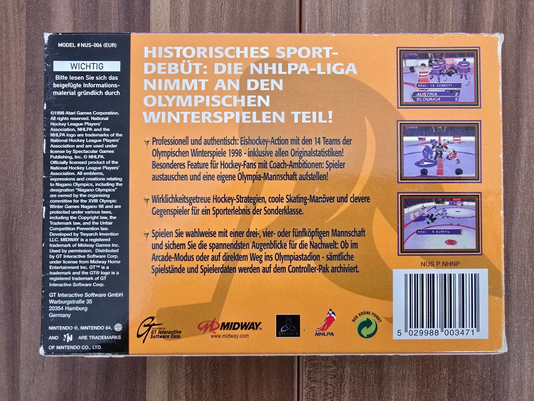 Nintendo Giochi: N64 / Olympic Hockey 98 – Usato da hombrechtikon venduto da eatos88 1