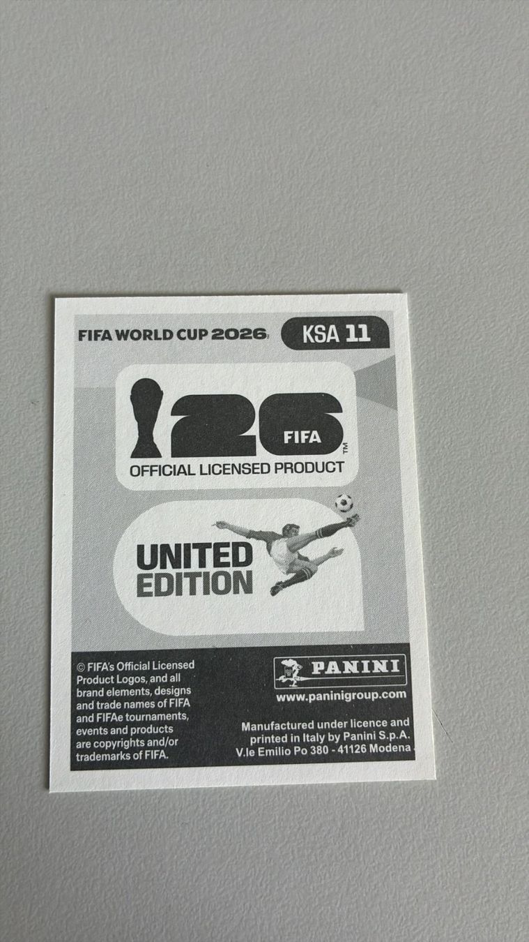 Panini Carte collezionabili: Carte panini 2026 - KSA 11 – Nuovo (secondo la descrizione) da La Neuveville venduto da Ibo2300 1