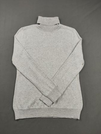 RALPH LAUREN | Rollkragenpullover grau fein leicht | M damen