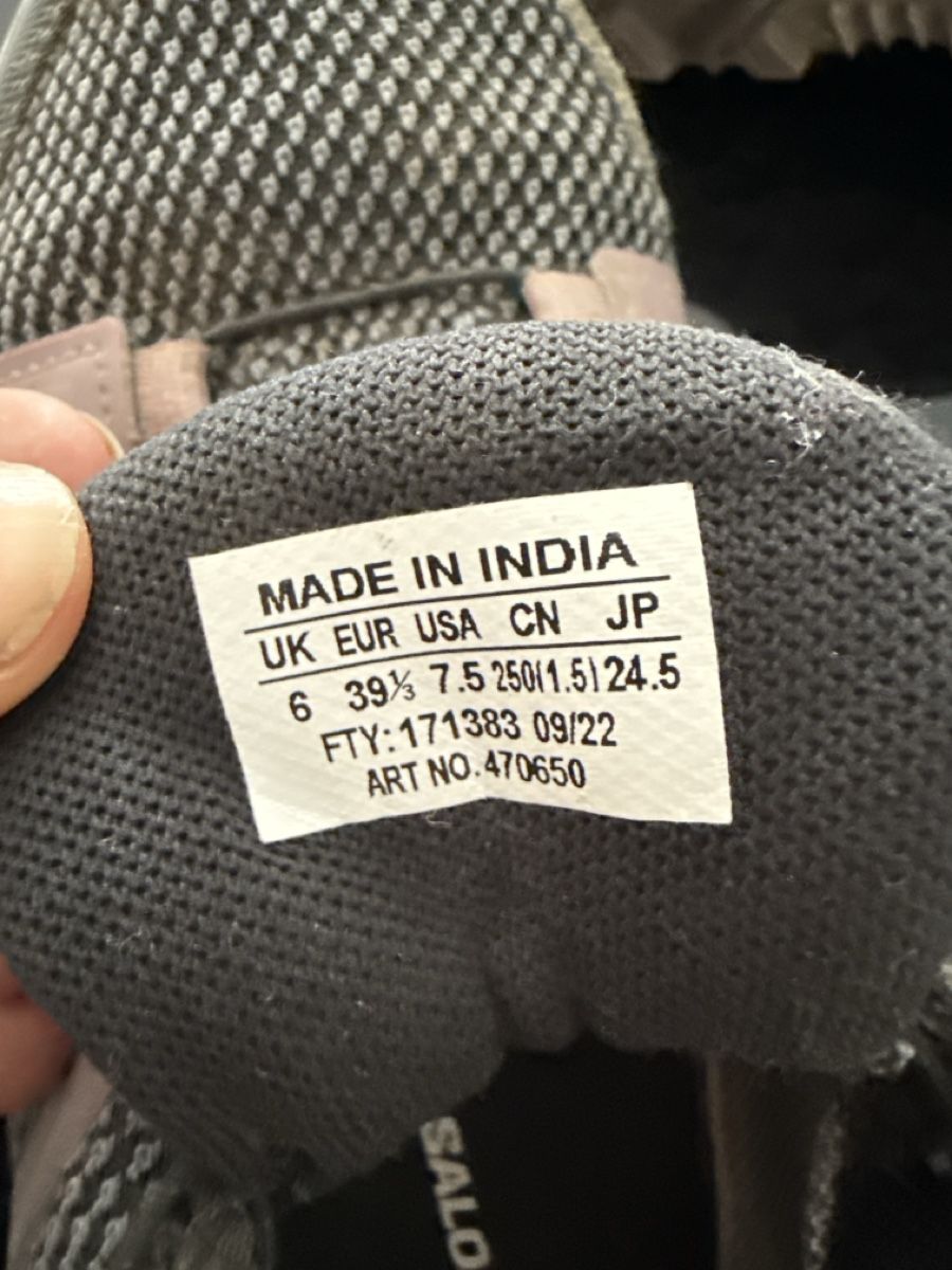 Scarpe da uomo: SALOMON Trekking/WANDERSCHUHE 39 1/3 – Usato da Jegenstorf venduto da Puccini 3