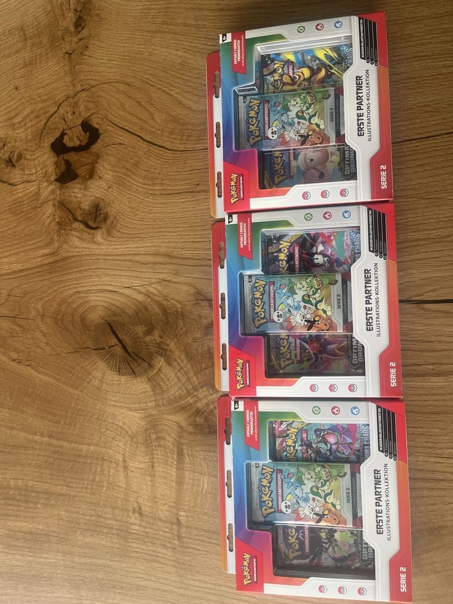 Pokémon Carte collezionabili: Pokemon Erste Partner Serie 2 3x DE – Nuovo e nell'imballaggio originale da Thierachern venduto da fab_87cs