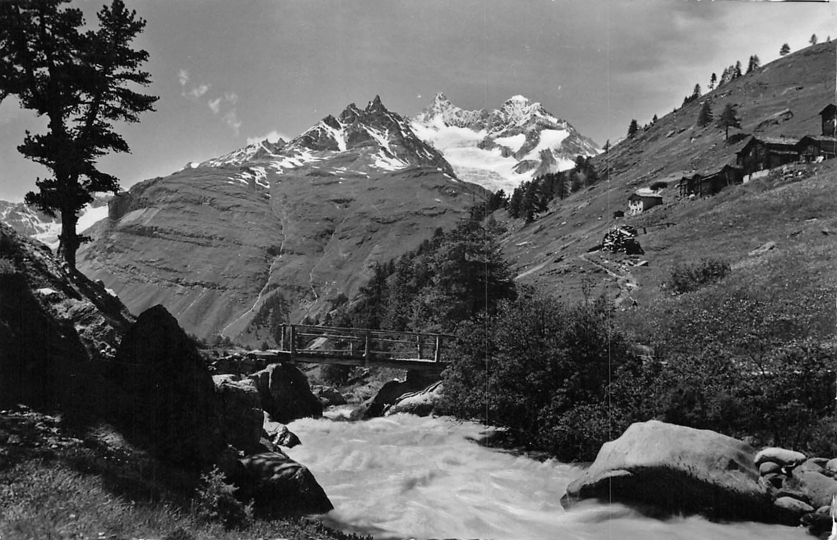 Cartoline postali: 2x Zermatt, Findelen – Usato da Ottikon b.Kemptth. venduto da Neptun1974 2