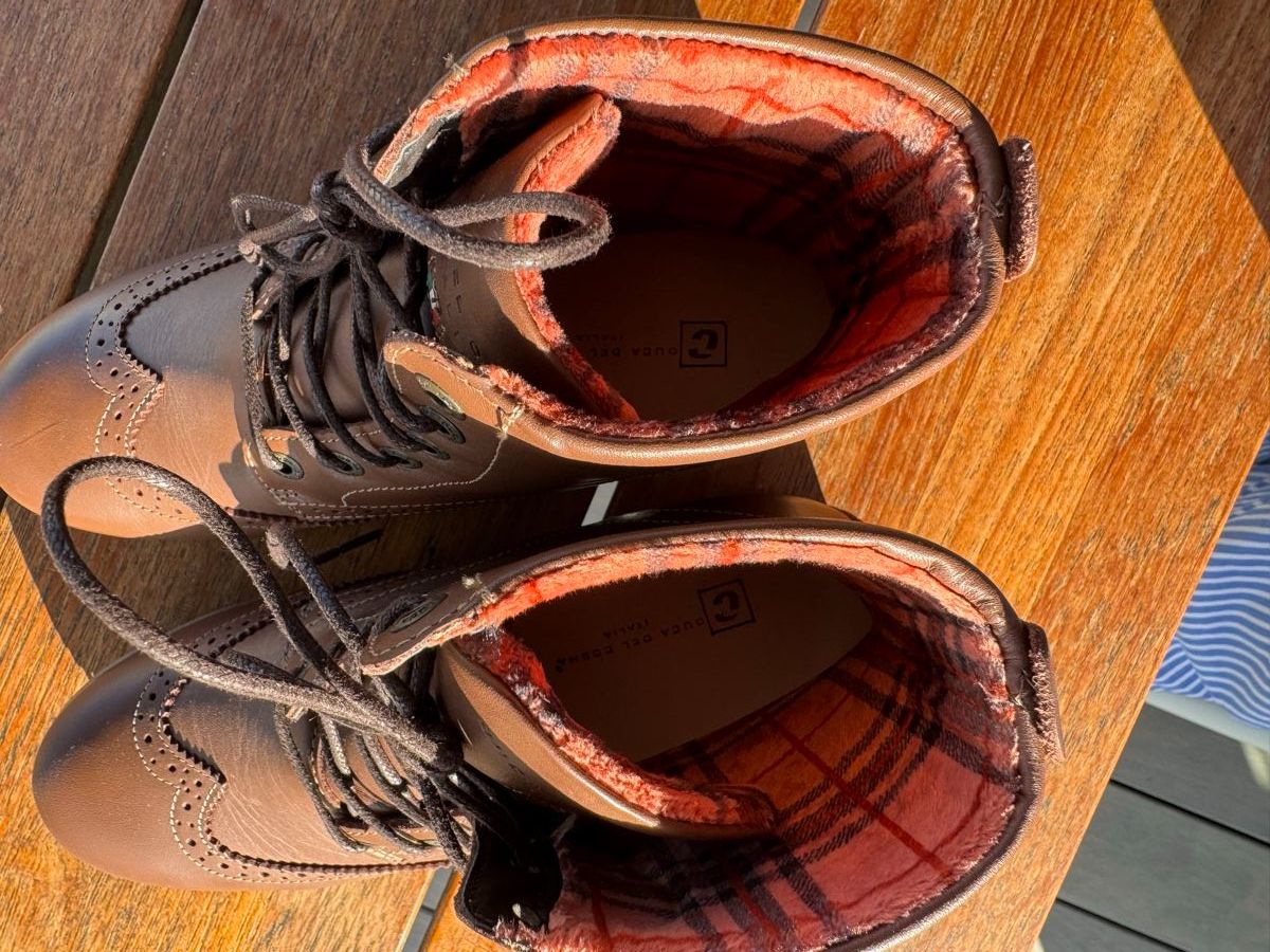 Scarpe da donna: Golfschuhe Leder Braun, Grösse 38 – Nuovo (secondo la descrizione) da Bolligen venduto da Newyork63 1