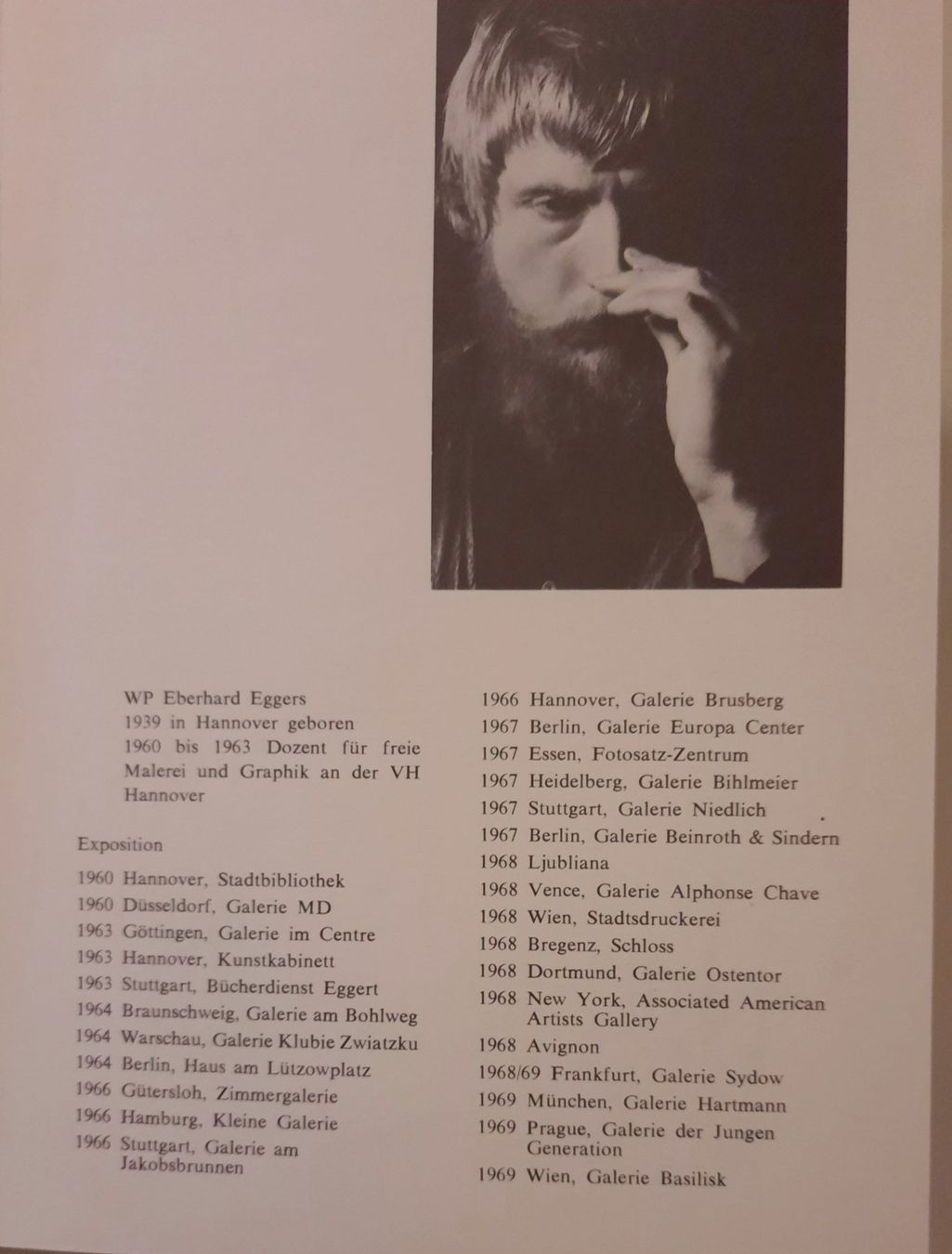 Dipinti: WILLHEM P. EBERHARD EGGERS 1939 - 2004 – Usato da Genève venduto da Enigme8 2