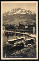 AK Luzern, Teilansicht mit Pilatus