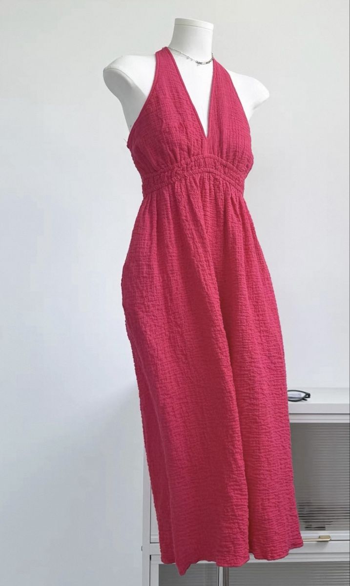 Vestiti: Steve Madden Neckholderkleid Rosa Größe S – Nuovo e nell'imballaggio originale da Veyras venduto da ValClasse
