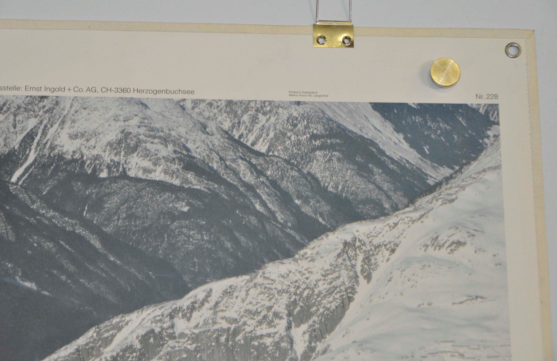 Foto & Immagini: Schulwandbild Winterlandschaft Andermatt – Usato da Härkingen venduto da sammelbecken 2