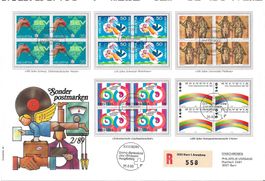 FDC 4er Block Serie Werbe 1989