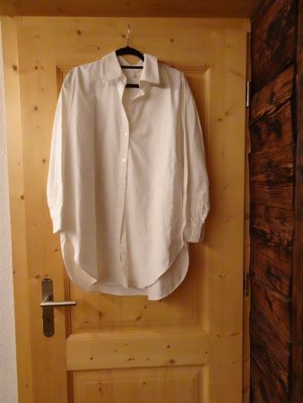 Weisses Blusenkleid Baumwolle von H&M Gr. M - 42622
