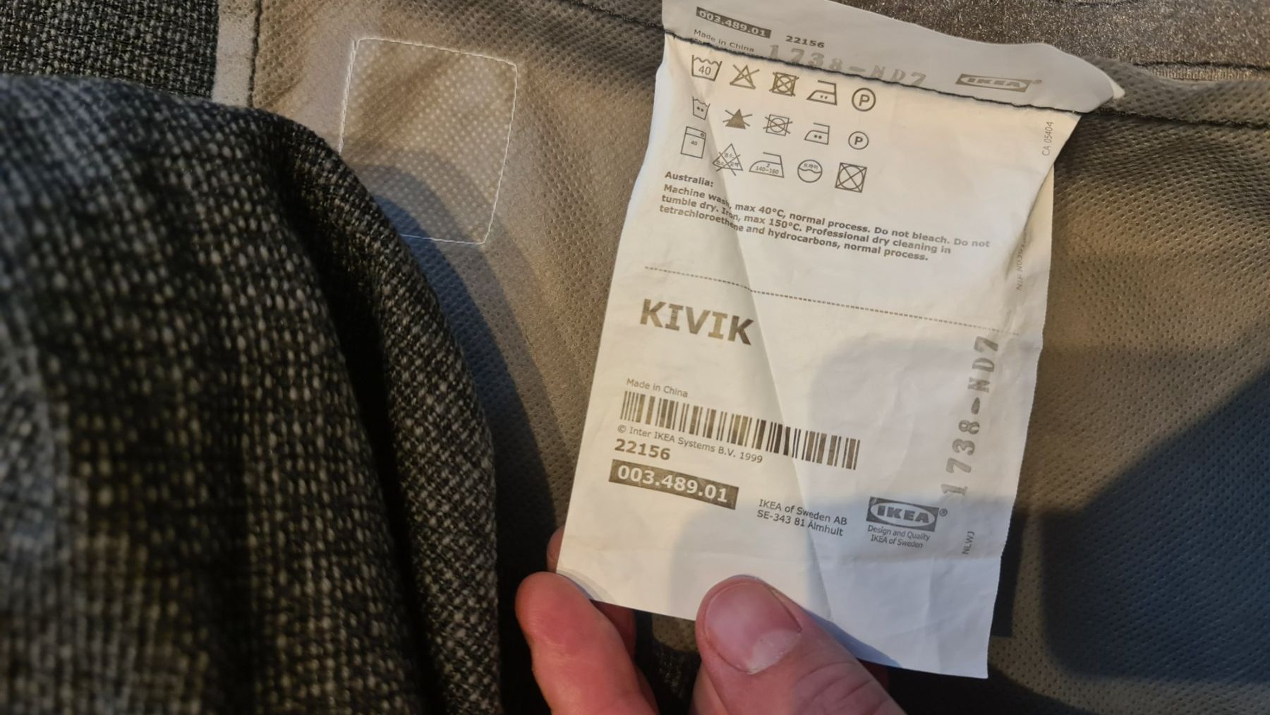 Ikea Divani: Kivik Bezug Recamiere Hillared anthazit 003.489.01 – Usato da Ried-Muotathal venduto da Ranax 1