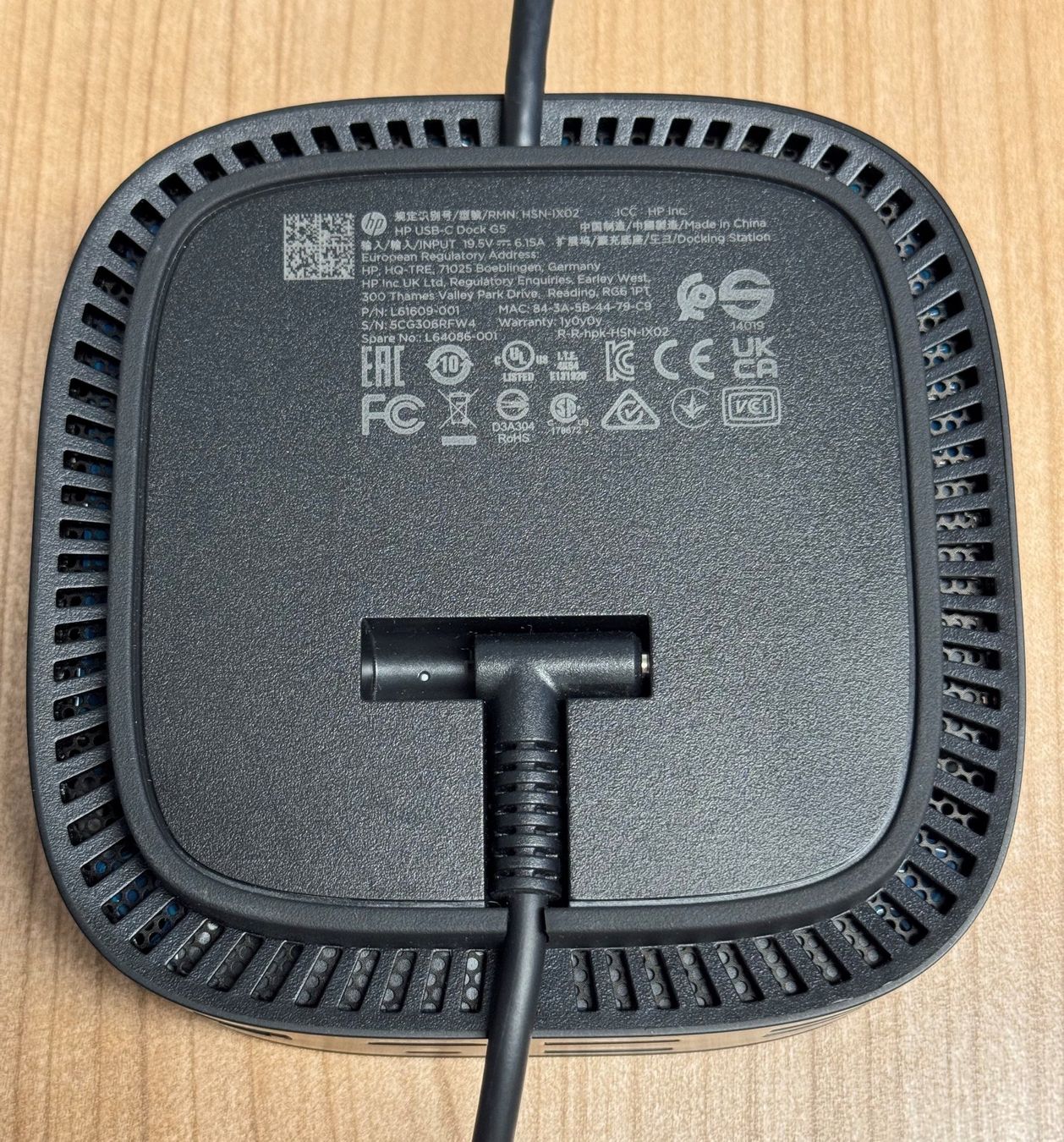 Hewlett Packard Docking station: Docking-Station HP USB-C Dock G5 – Usato da Grenchen venduto da fin_tq6f 4