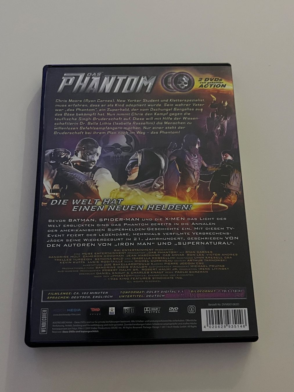 Tutti i DVDs: Das Phantom - Die Welt hat einen neuen Helden ! 2 Disc Edit. – Usato da Altstätten SG venduto da sheamus 1