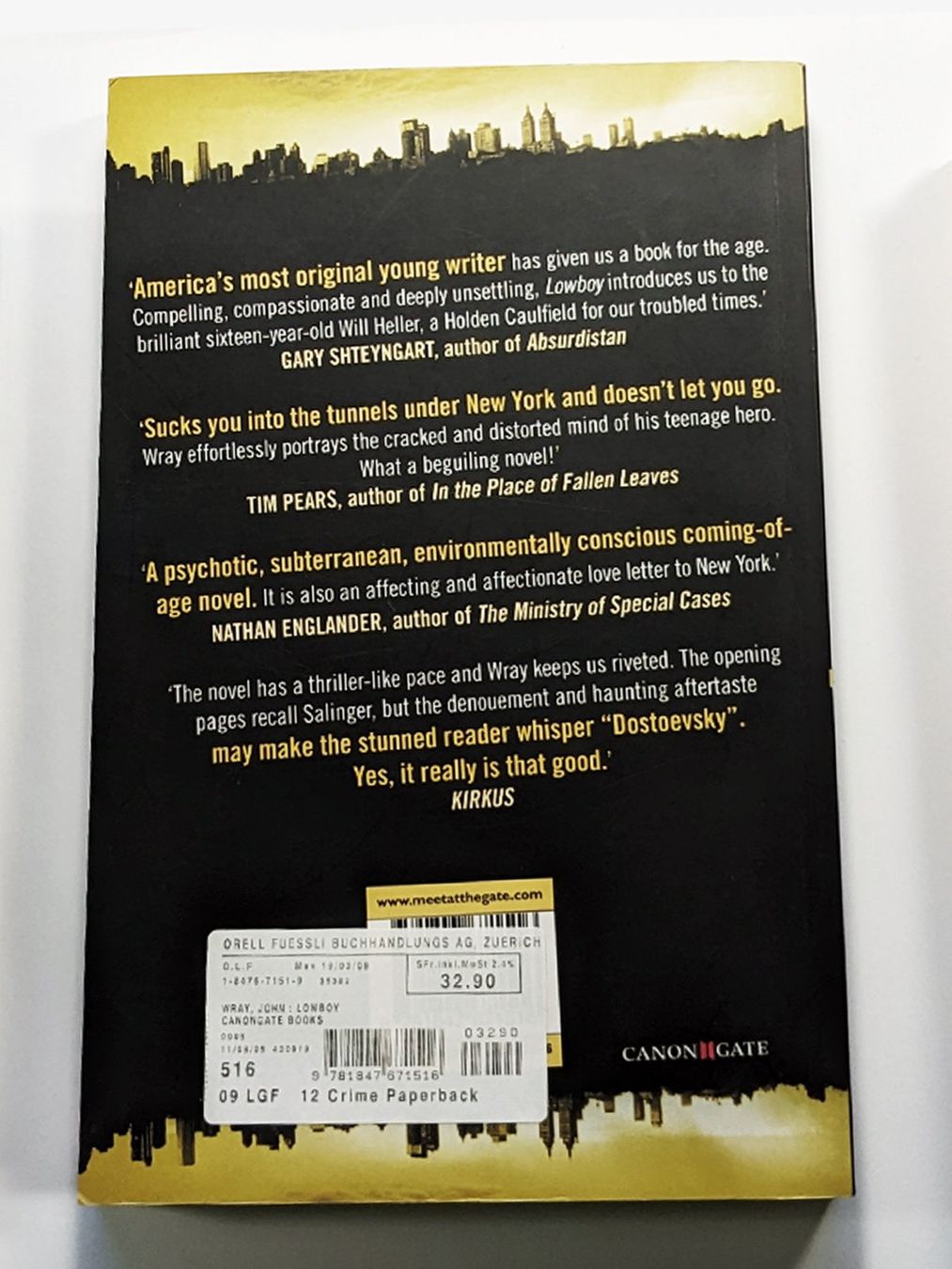 Libri: Low Boy by John Wray – Nuovo (secondo la descrizione) da Meilen venduto da GypsyCat 1