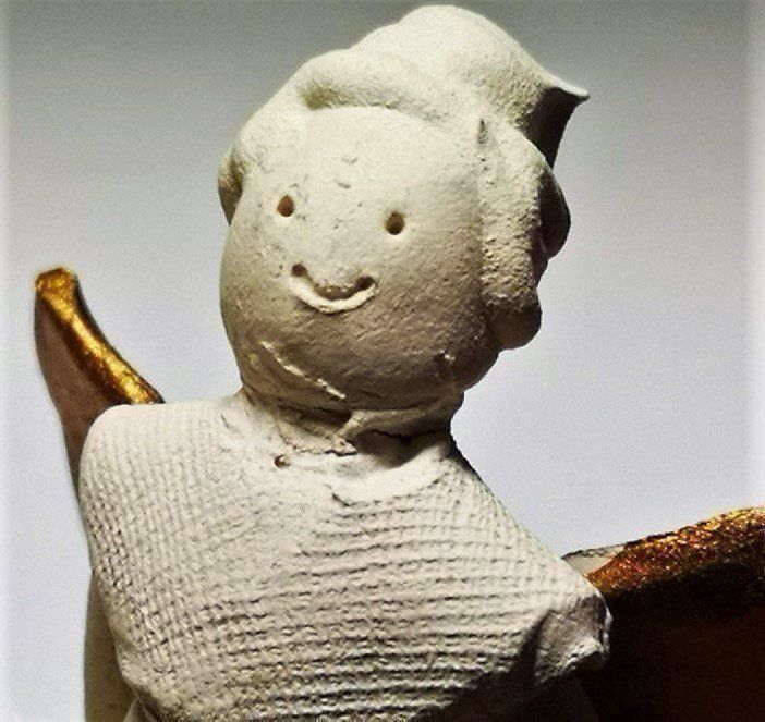 Statuette: Schutzengel aus Keramik – Nuovo e nell'imballaggio originale da Lutzenberg venduto da Pinschi01 4