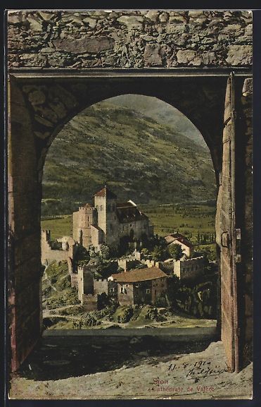 Cartoline postali: AK Sion, Cathedrale de Valère – Usato da Berlin venduto da bartko-reher