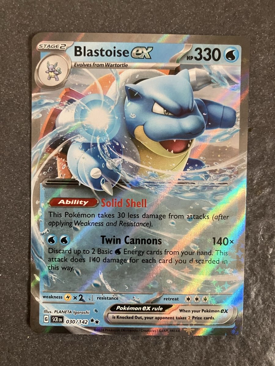 Pokémon Carte collezionabili: Pokemon Blastoise ex, Ultra Rare, Mint, Stellar Crown – Nuovo (secondo la descrizione) da Lyss venduto da Sandera20
