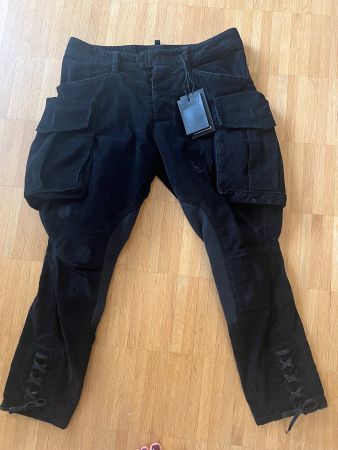 DSQUARED2 Cordhose dunkelblau – Gr. 38 – Neu mit Etikett