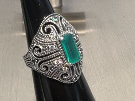 WOW! Herrlicher Empire Ring Silber 925 rhodiniert ca.17 mm