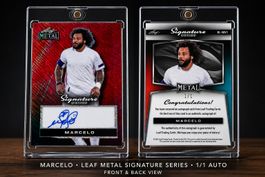 Leaf Marcelo Metal Autograph 1of1 1/1 Real Madrid