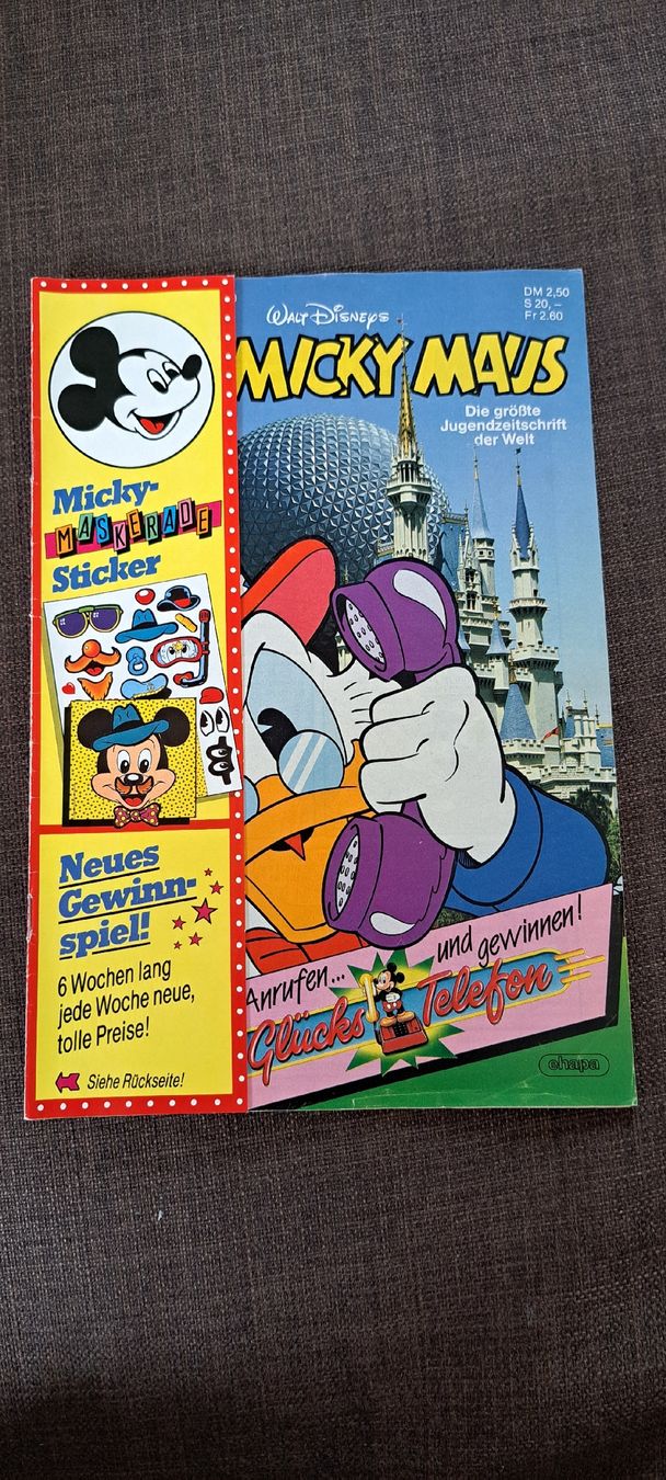 BD: Micky Maus Heft, Comic, Nr. 7, 8.2.1990, Disney – D'occasion à Kleinlützel par Breizh_kalon